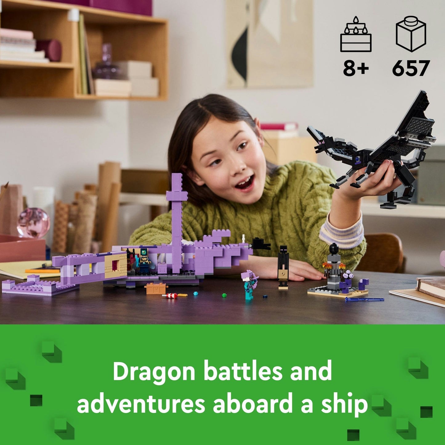 21264 LEGO Minecraft The Ender Dragon and End Ship