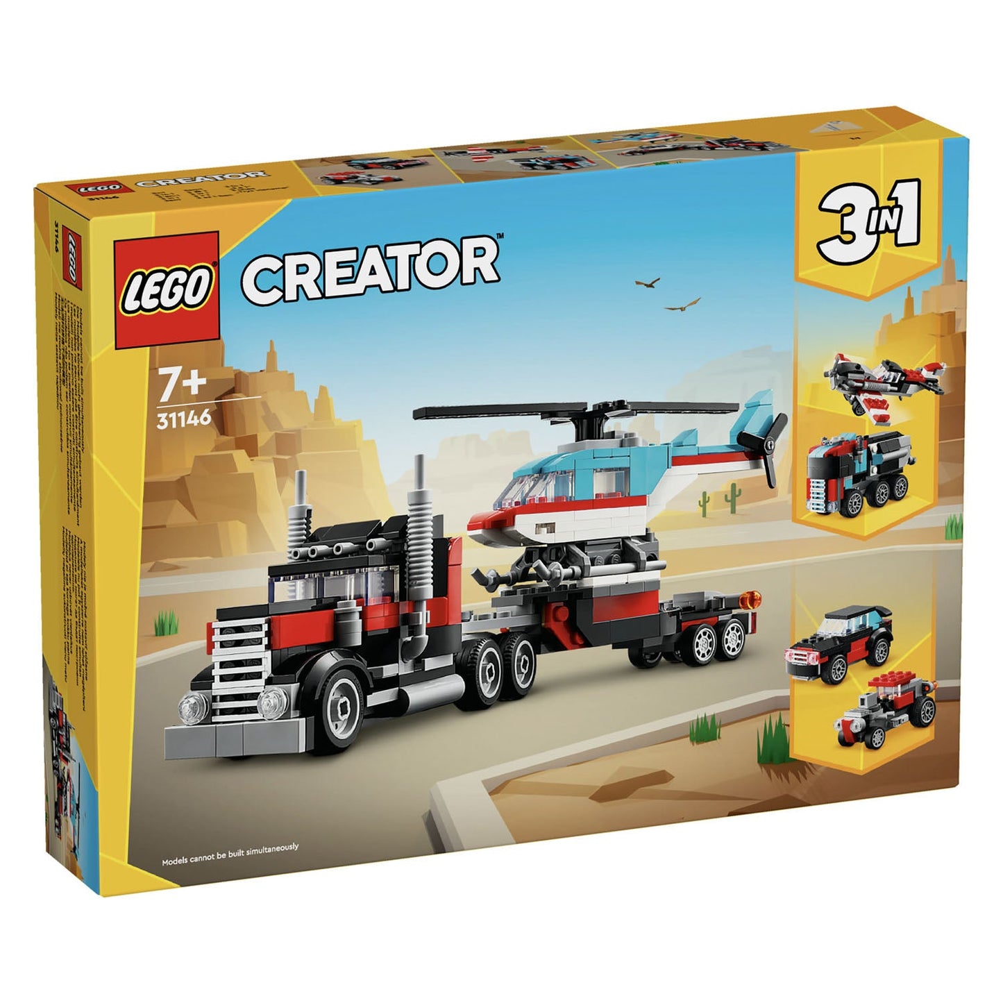 31146 LEGO Creator Flatbed Truck with Helicopter