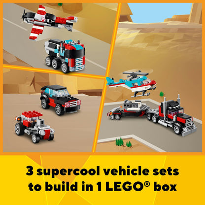 31146 LEGO Creator Flatbed Truck with Helicopter