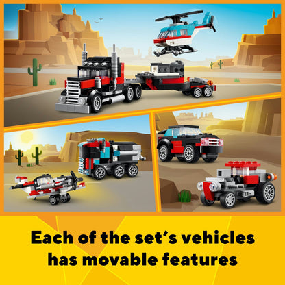 31146 LEGO Creator Flatbed Truck with Helicopter