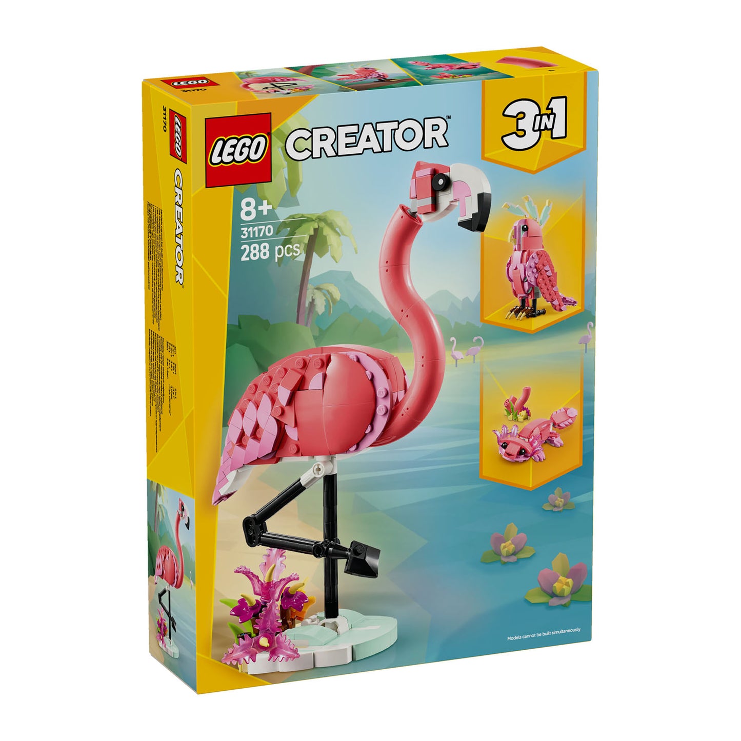 31170 LEGO Creator 3in1 Wild Animals: Pink Flamingo Animal Toy Playset