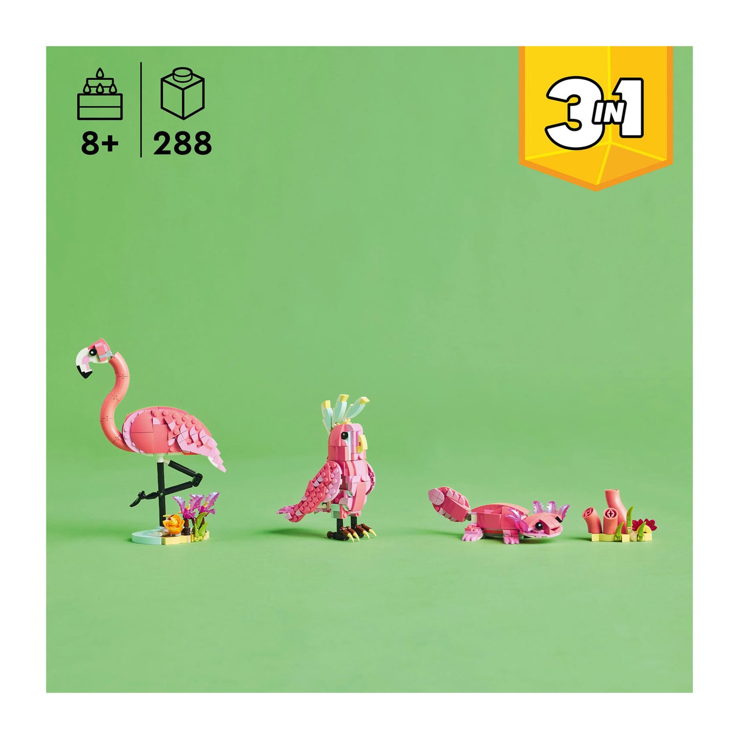 31170 LEGO Creator 3in1 Wild Animals: Pink Flamingo Animal Toy Playset