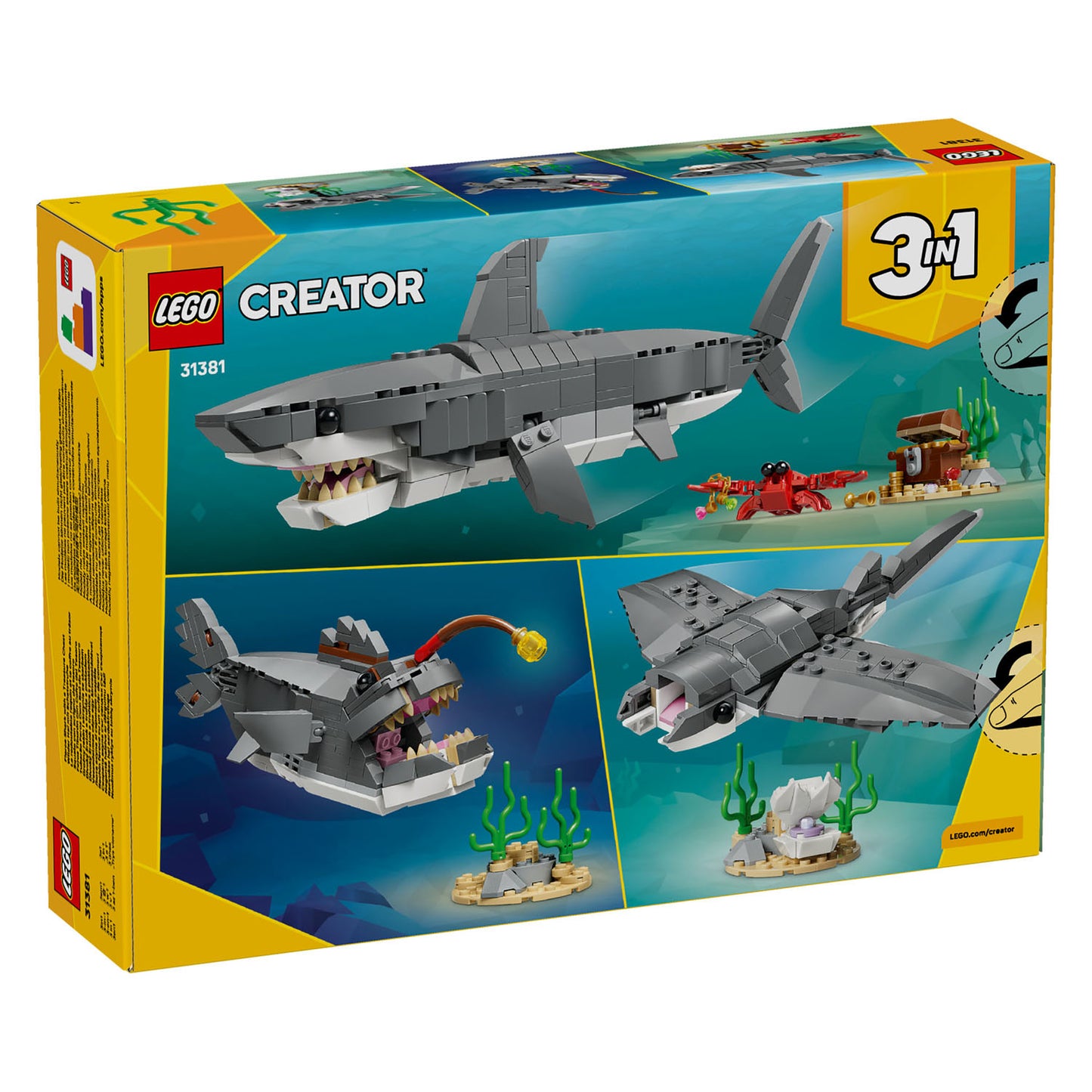 31381 LEGO Creator Fierce Shark with a Treasure Chest