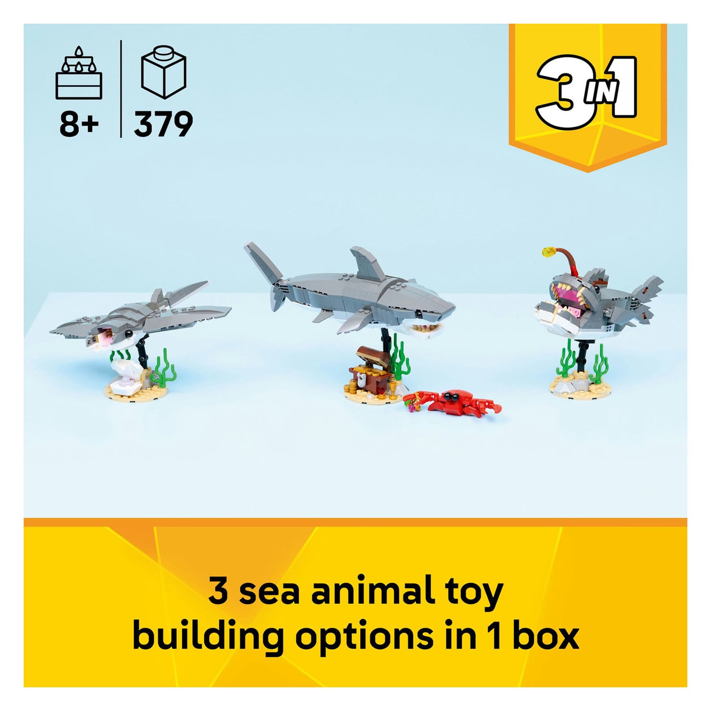 31381 LEGO Creator Fierce Shark with a Treasure Chest