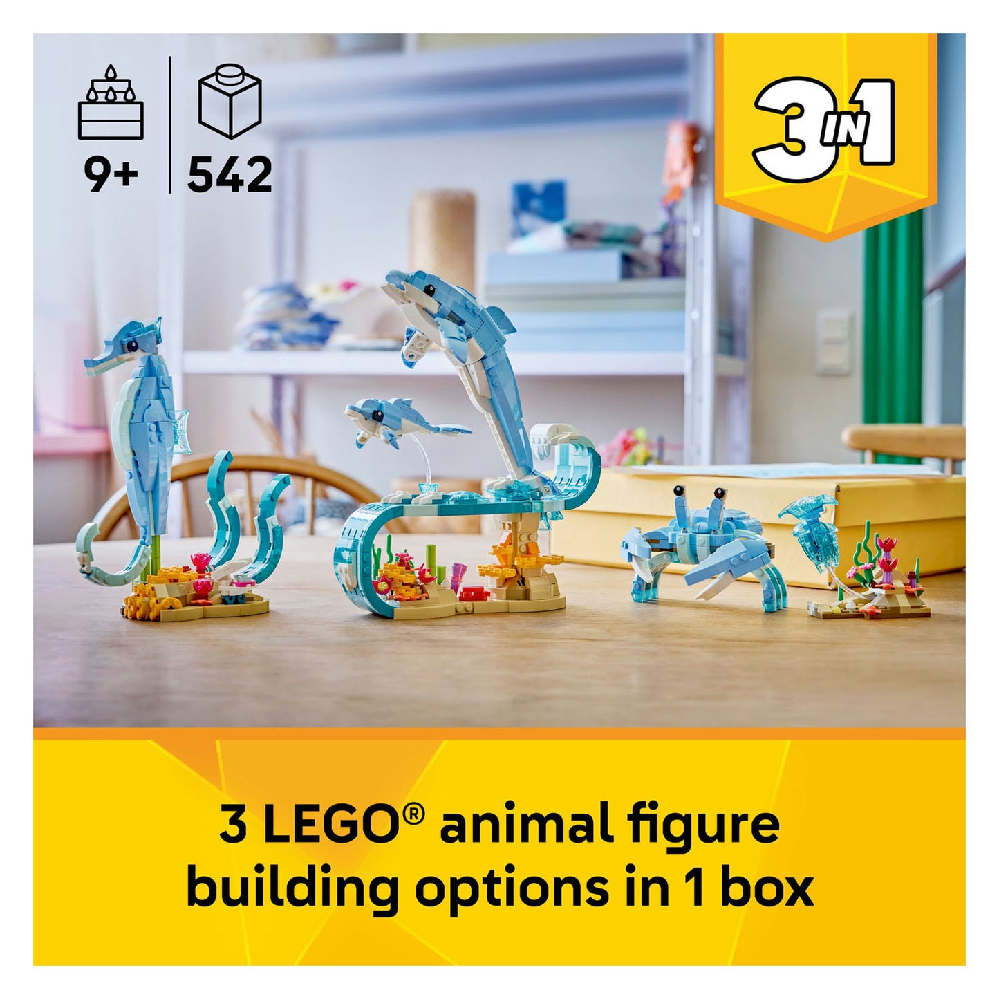 31385 LEGO Creator Sea Animals: Beautiful Dolphins