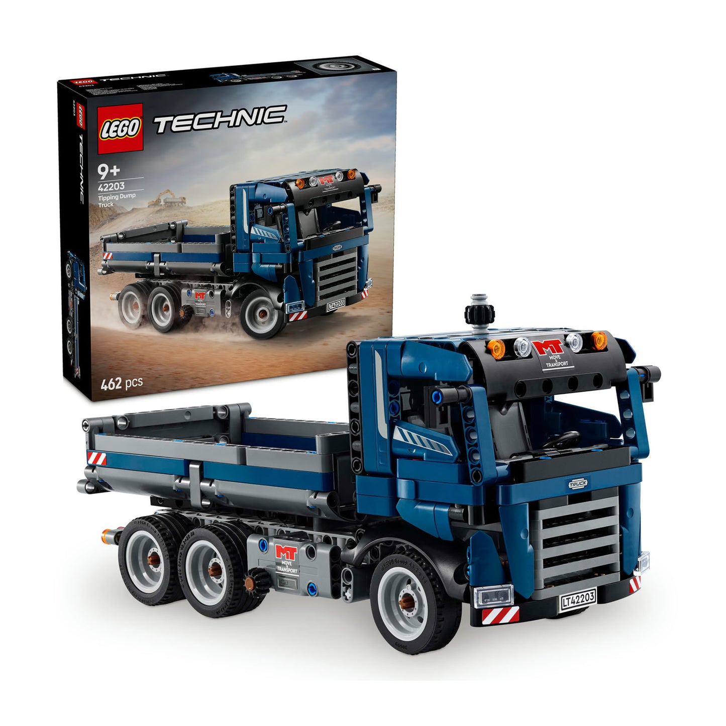 42203 LEGO Technic Tipping Dump Truck Toy, Blue Construction Vehicle Set