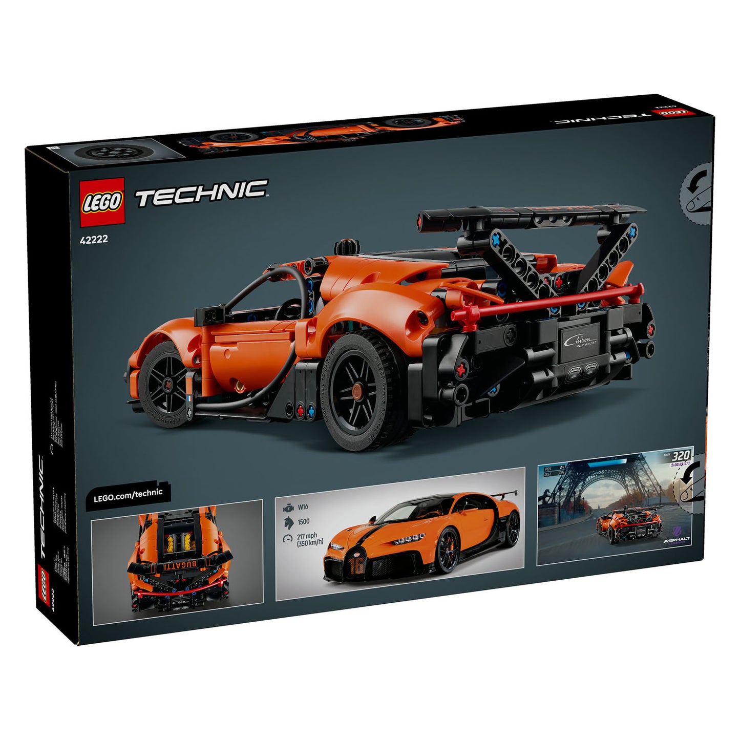 42222 LEGO Technic Bugatti Chiron Pur Sport Hypercar