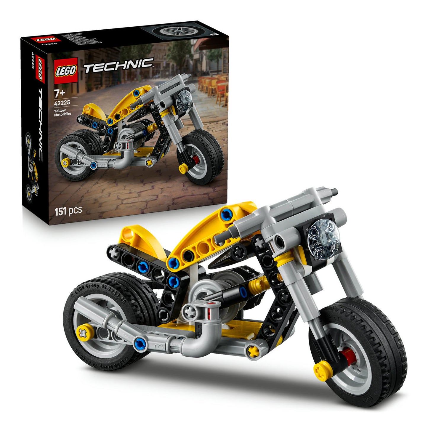 42225 Yellow Motorcycle