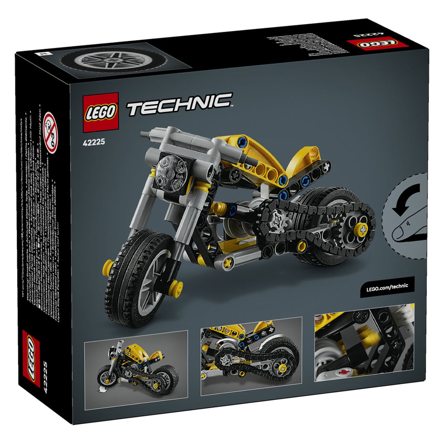 42225 Yellow Motorcycle
