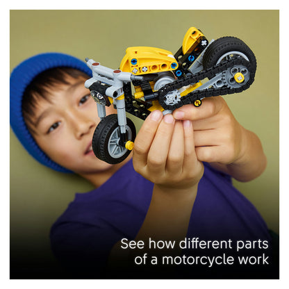 42225 Yellow Motorcycle