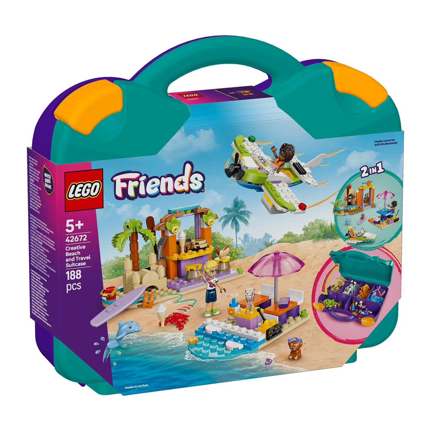 42672 LEGO Friends Creative Beach and Travel Suitcase Buildable Toy Set