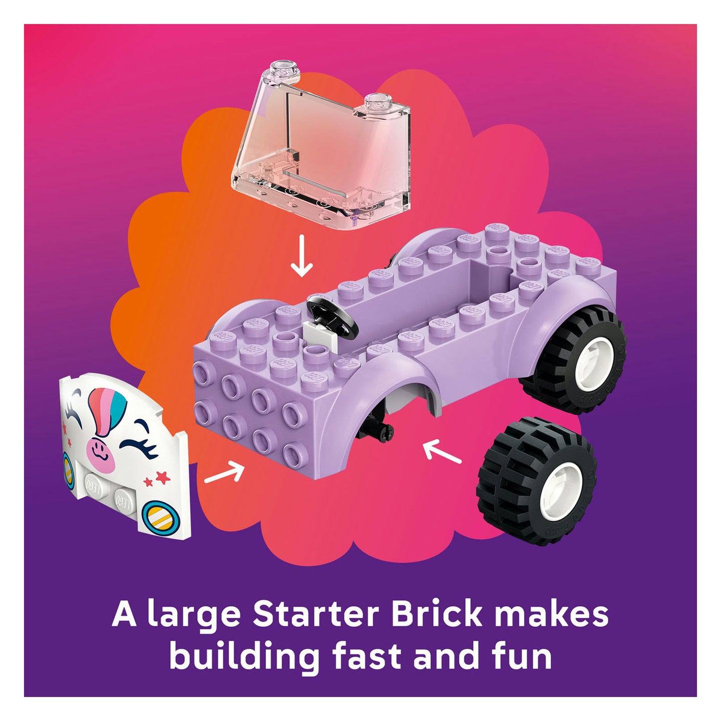 42675 LEGO Friends Unicorn Cake Delivery Car