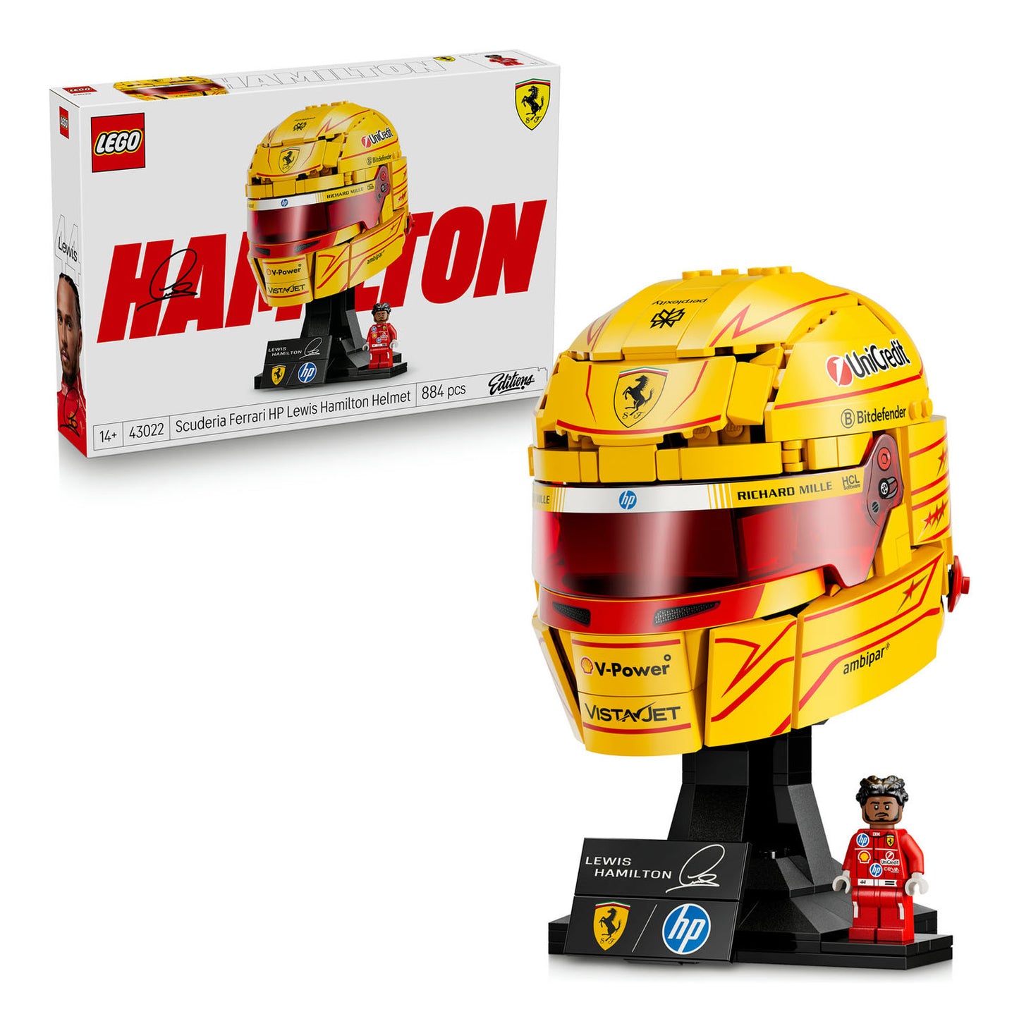 43022 Scuderia Ferrari HP Lewis Hamilton Helmet