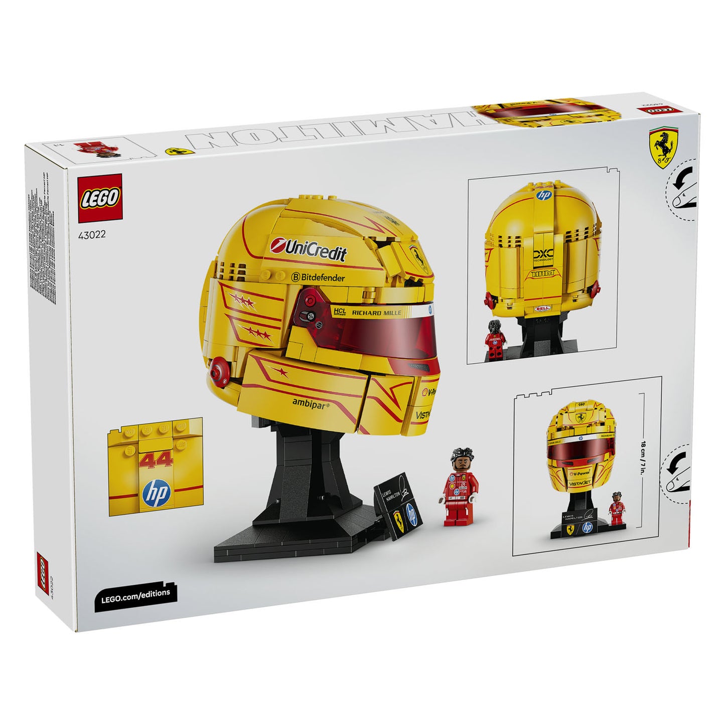 43022 Scuderia Ferrari HP Lewis Hamilton Helmet