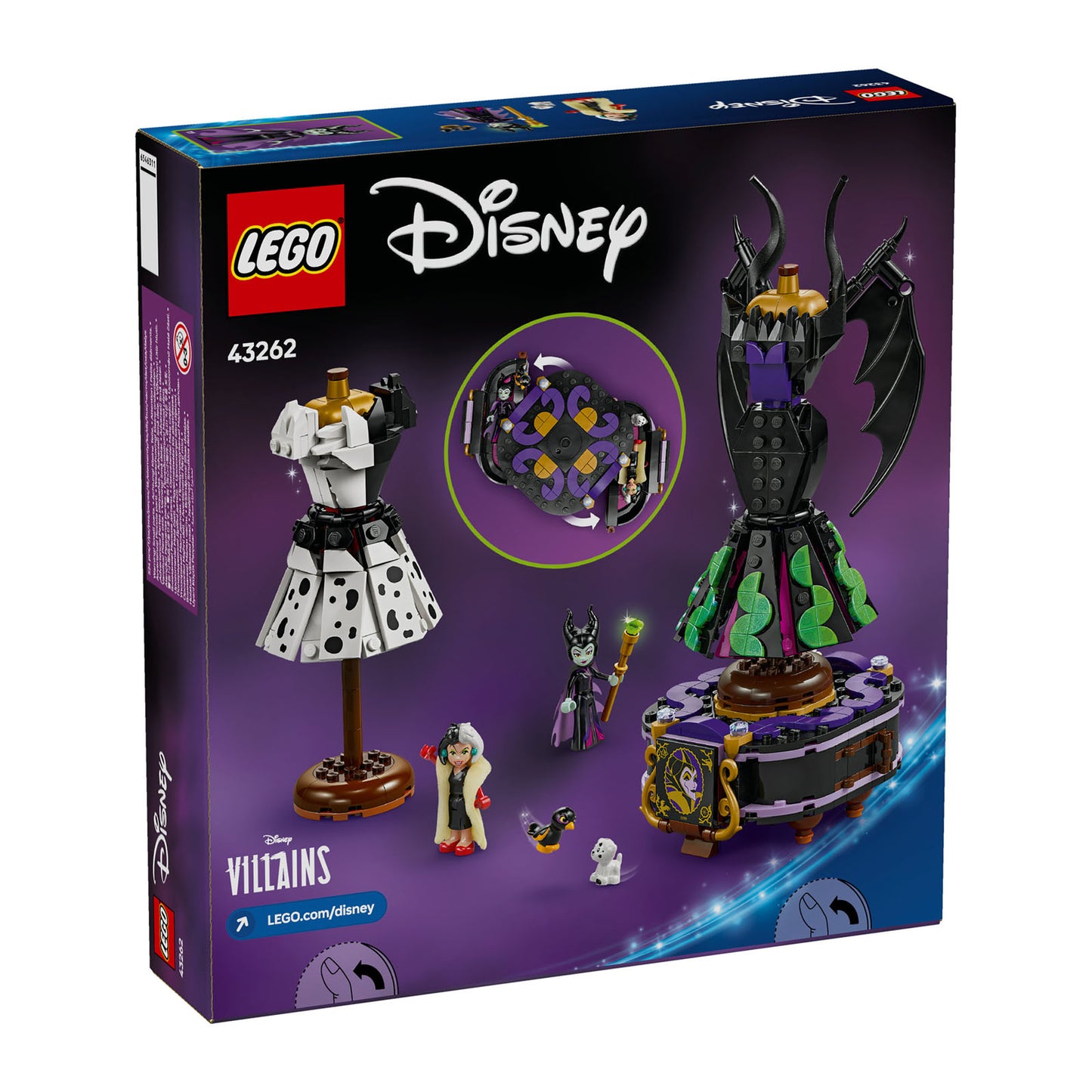 43262 LEGO Disney Villains Maleficent’s and Cruella De Vil’s Dresses