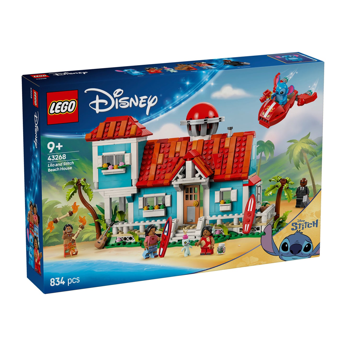 43268 LEGO Disney Lilo and Stitch Beach House Building Kit Playset