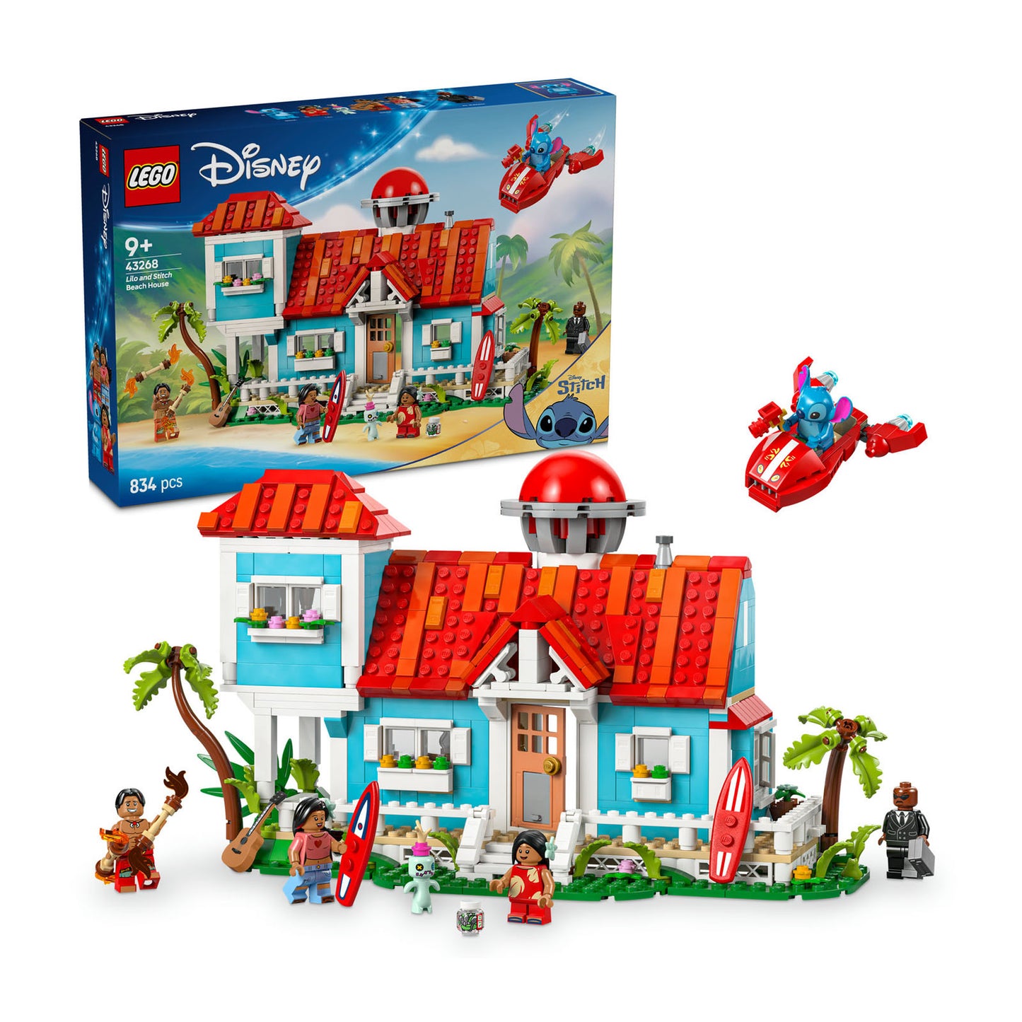 43268 LEGO Disney Lilo and Stitch Beach House Building Kit Playset