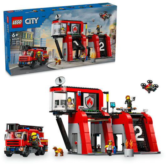 60414 LEGO City Fire Station with Fire Truck