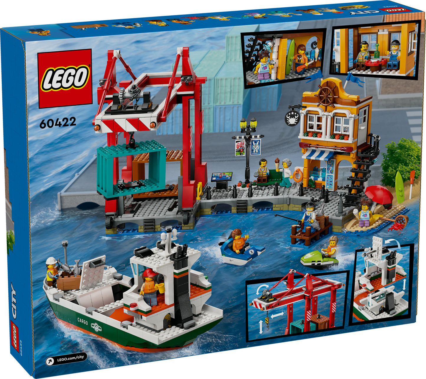 60422 LEGO City Seaside Harbor with Cargo Ship