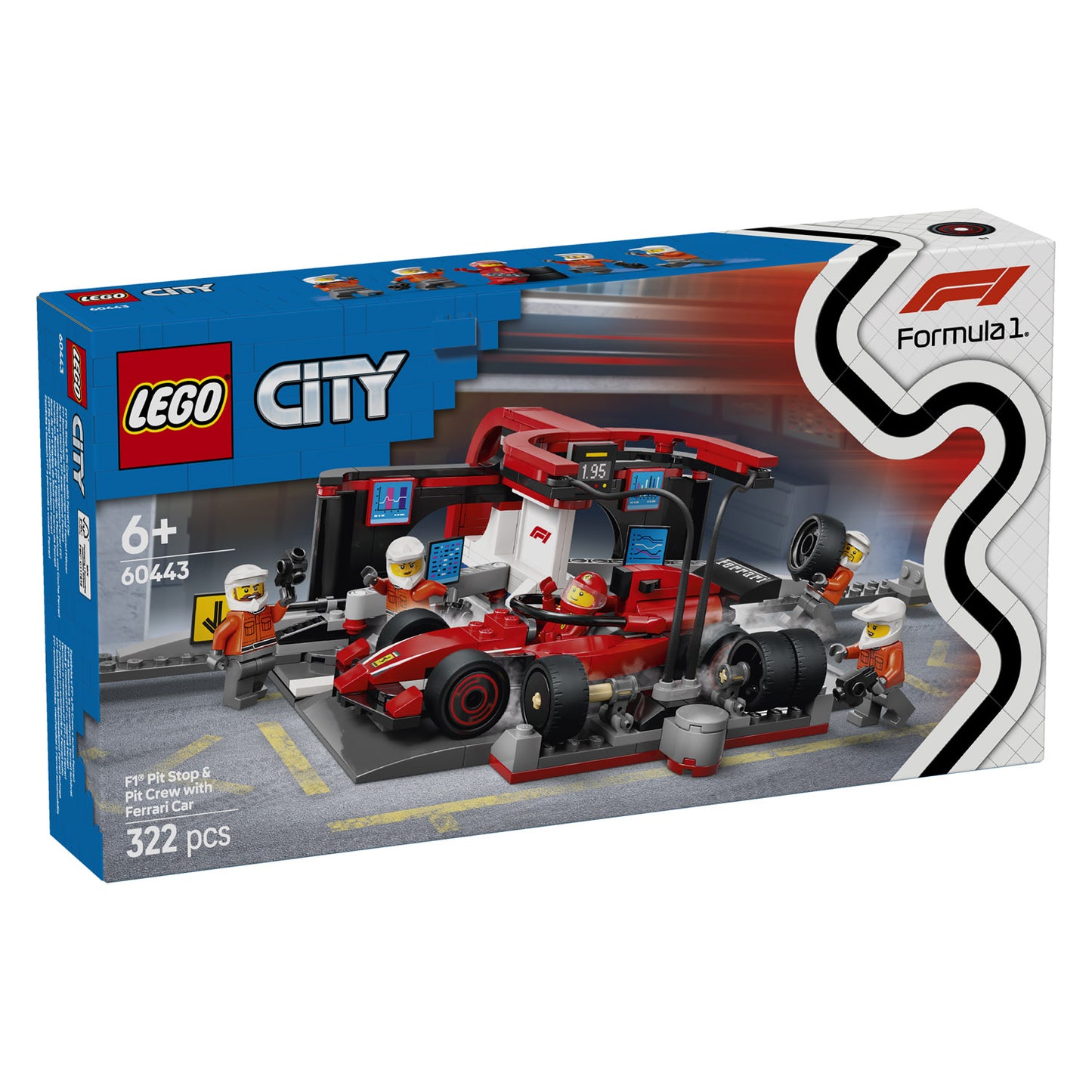 60443 LEGO CityF1 Pit Stop & Pit Crew with Ferrari Car