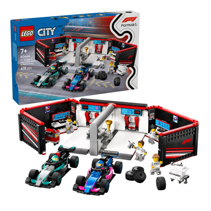 60444 LEGO CityF1 Garage & Mercedes-AMG & Alpine Cars