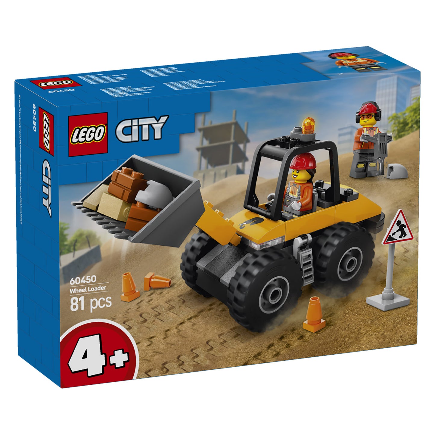 60450 LEGO City Yellow Construction Wheel Loader