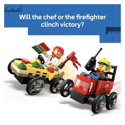 60458 LEGO City Pizza vs. Fire Truck Race Car Pack