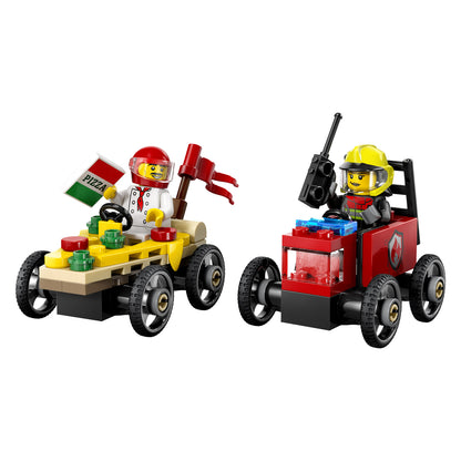 60458 LEGO City Pizza vs. Fire Truck Race Car Pack