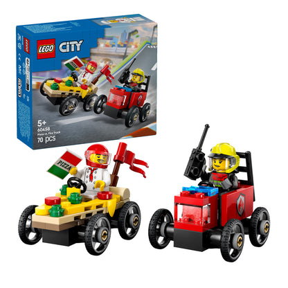 60458 LEGO City Pizza vs. Fire Truck Race Car Pack