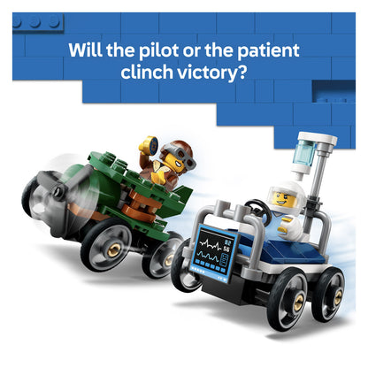 60459 LEGO City Aeroplane vs. Hospital Bed Race Car Pack