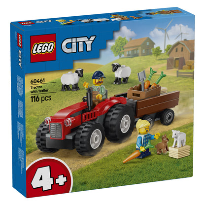 60461 LEGO City Red Farm Tractor with Trailer & Sheep