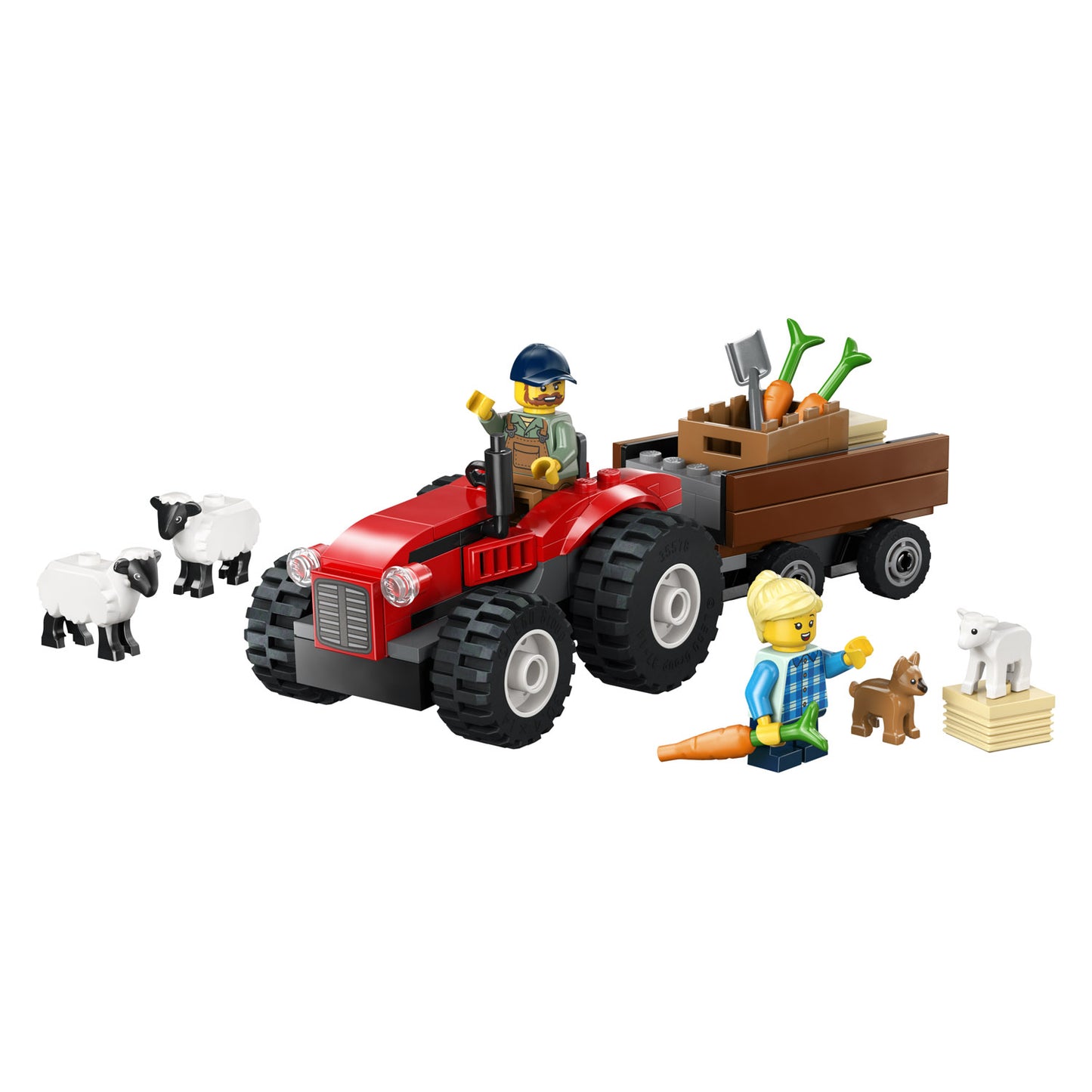 60461 LEGO City Red Farm Tractor with Trailer & Sheep