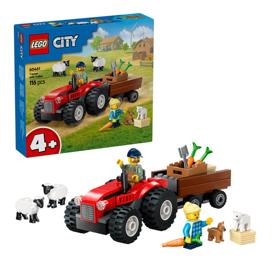 60461 LEGO City Red Farm Tractor with Trailer & Sheep