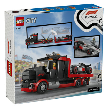 60493 F1 Display Truck with Audi F1 Race Car