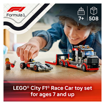 60493 F1 Display Truck with Audi F1 Race Car