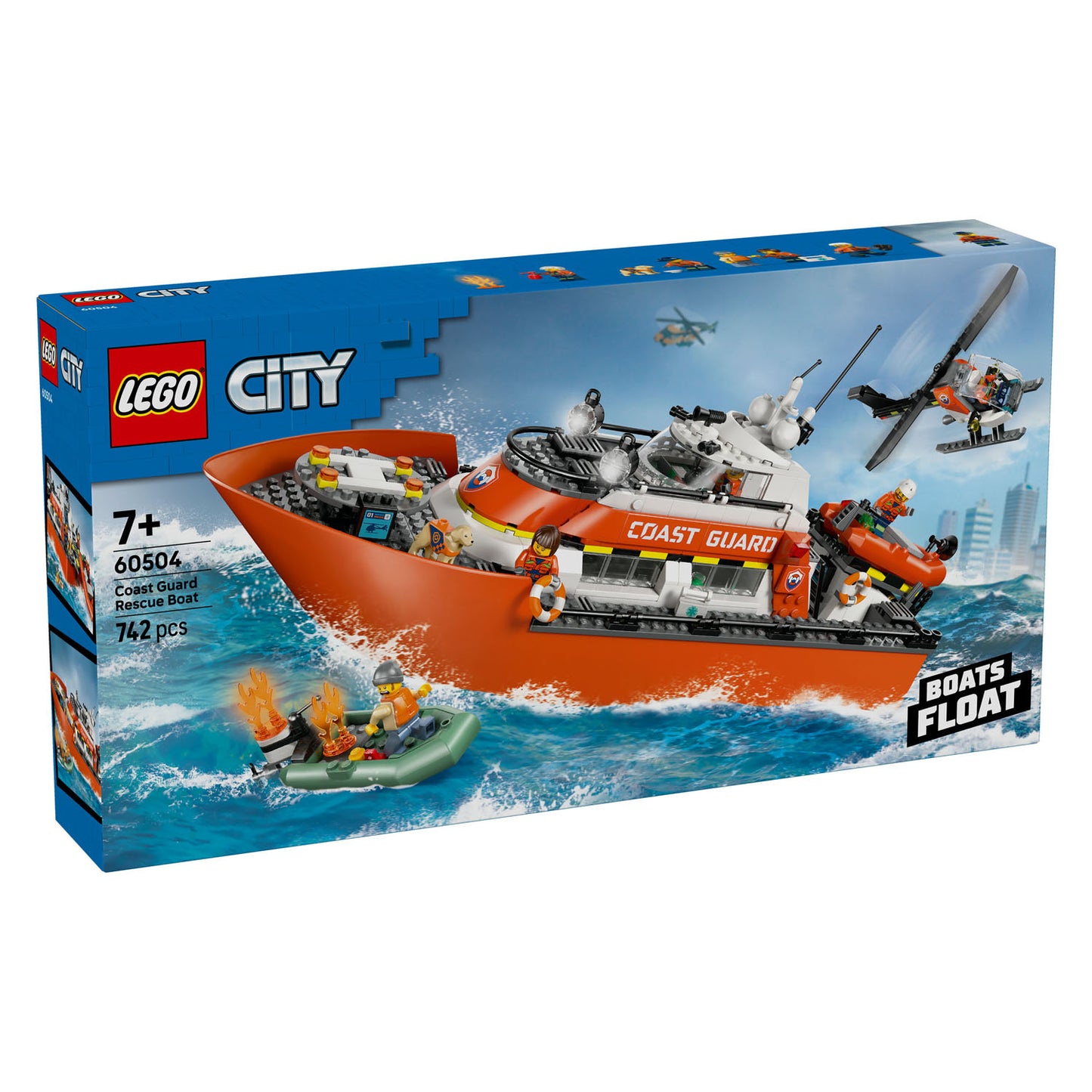 60504 LEGO City Coast Guard Rescue Boat & Helicopter