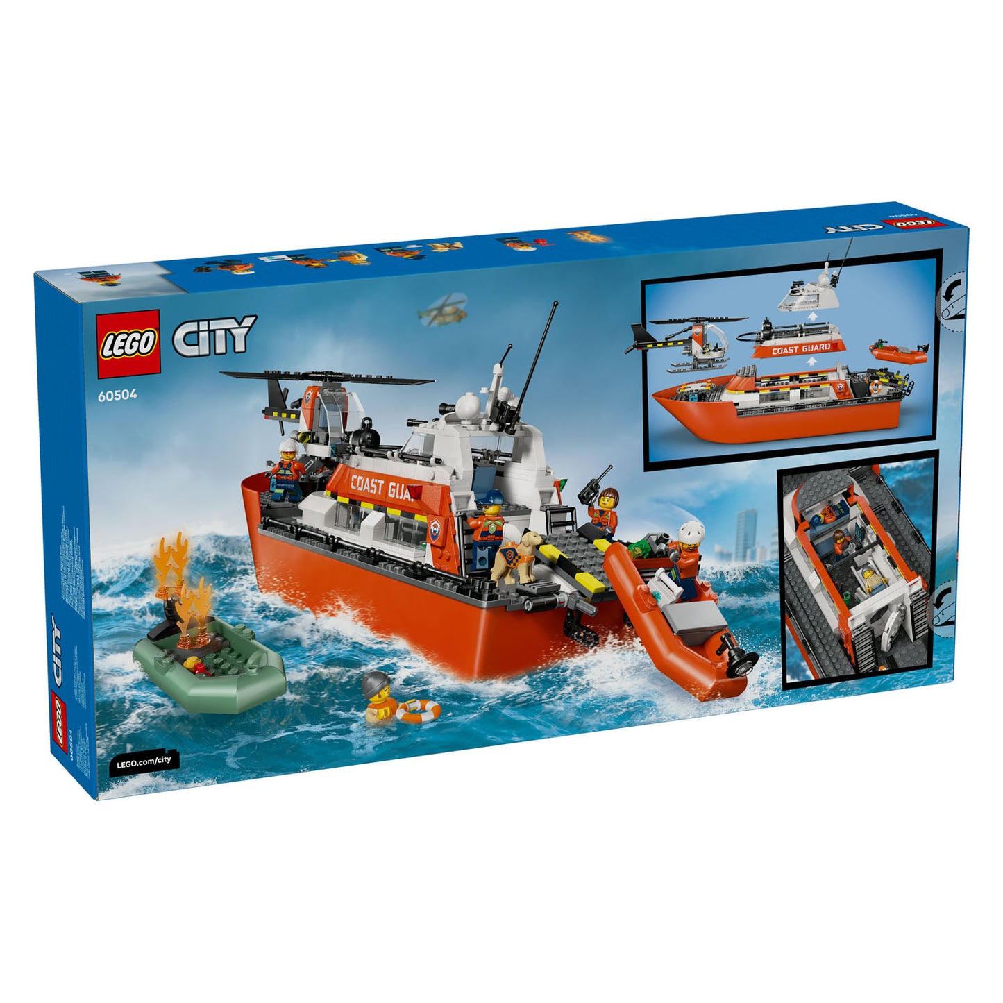 60504 LEGO City Coast Guard Rescue Boat & Helicopter