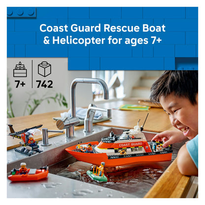 60504 LEGO City Coast Guard Rescue Boat & Helicopter