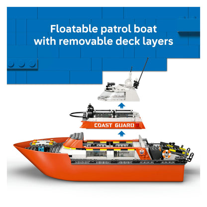 60504 LEGO City Coast Guard Rescue Boat & Helicopter