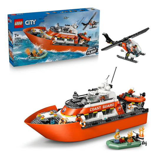 60504 LEGO City Coast Guard Rescue Boat & Helicopter