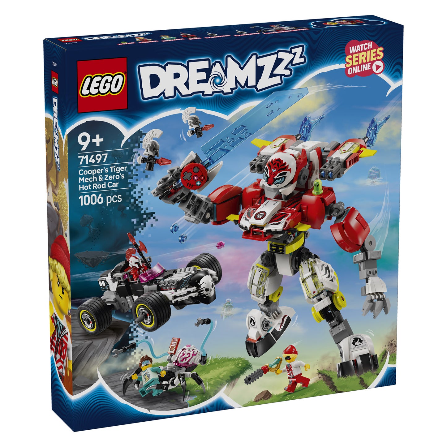 71497 LEGO DREAMZzz Cooper's Tiger Mech & Zero's Hot Rod Car