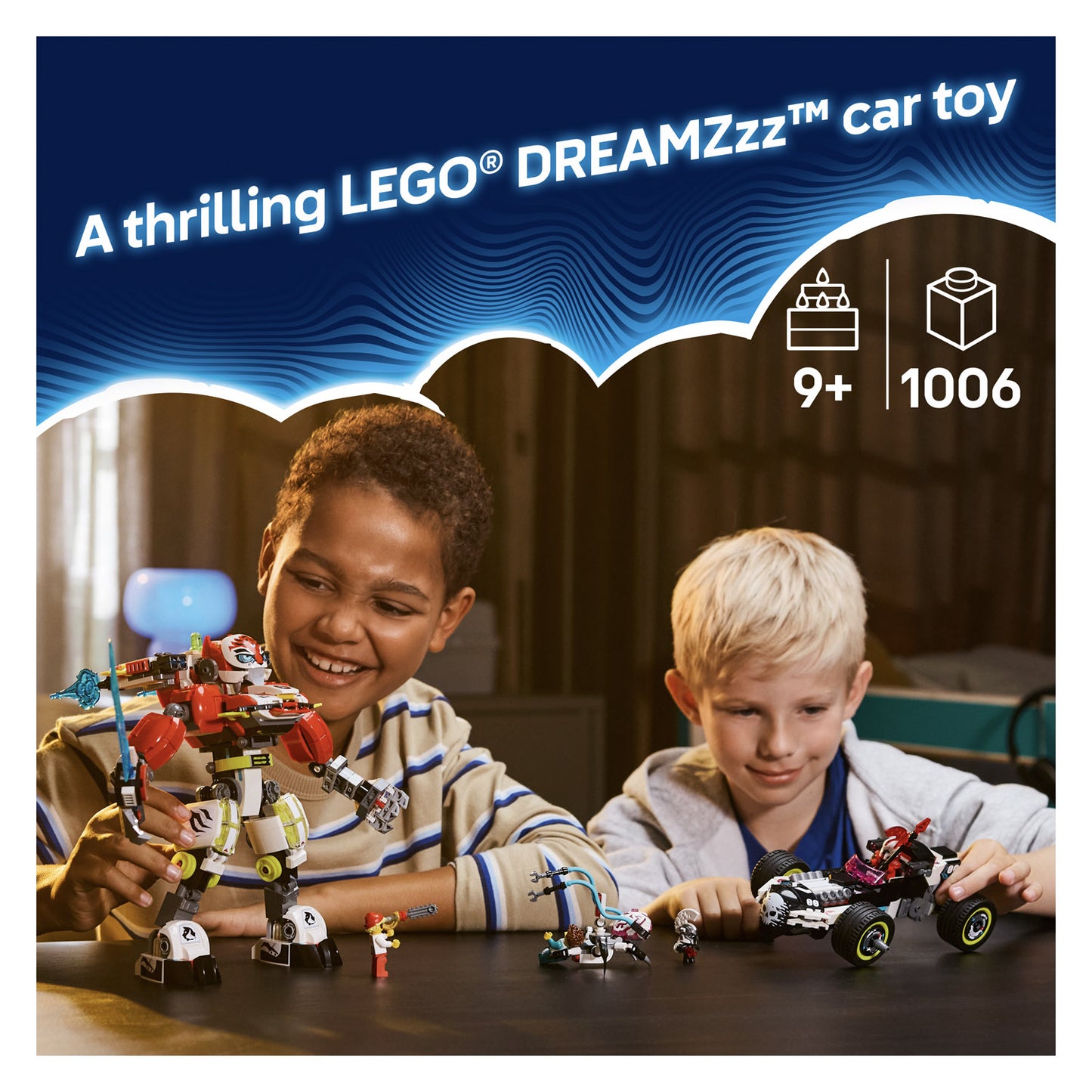 71497 LEGO DREAMZzz Cooper's Tiger Mech & Zero's Hot Rod Car