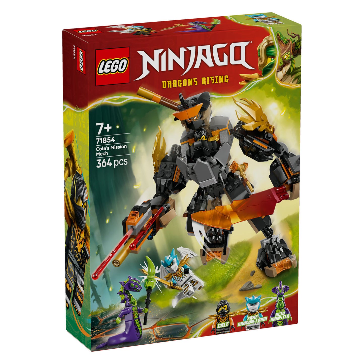 71854 LEGO Ninjago Cole's Mission Mech & Dragon Zane