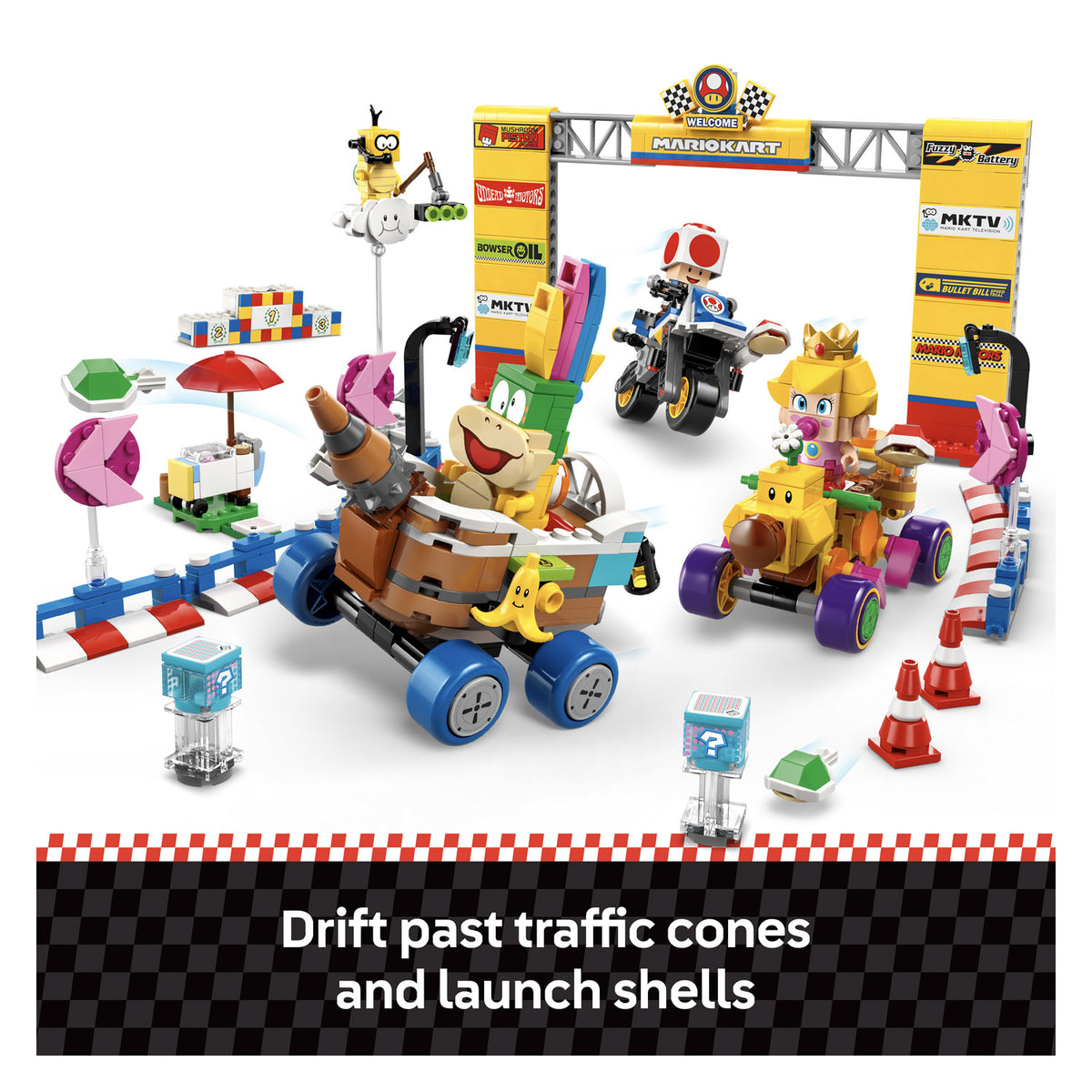 72036 LEGO Super Mario Mario Kart Baby Peach & Grand Prix Set – Brickem ...