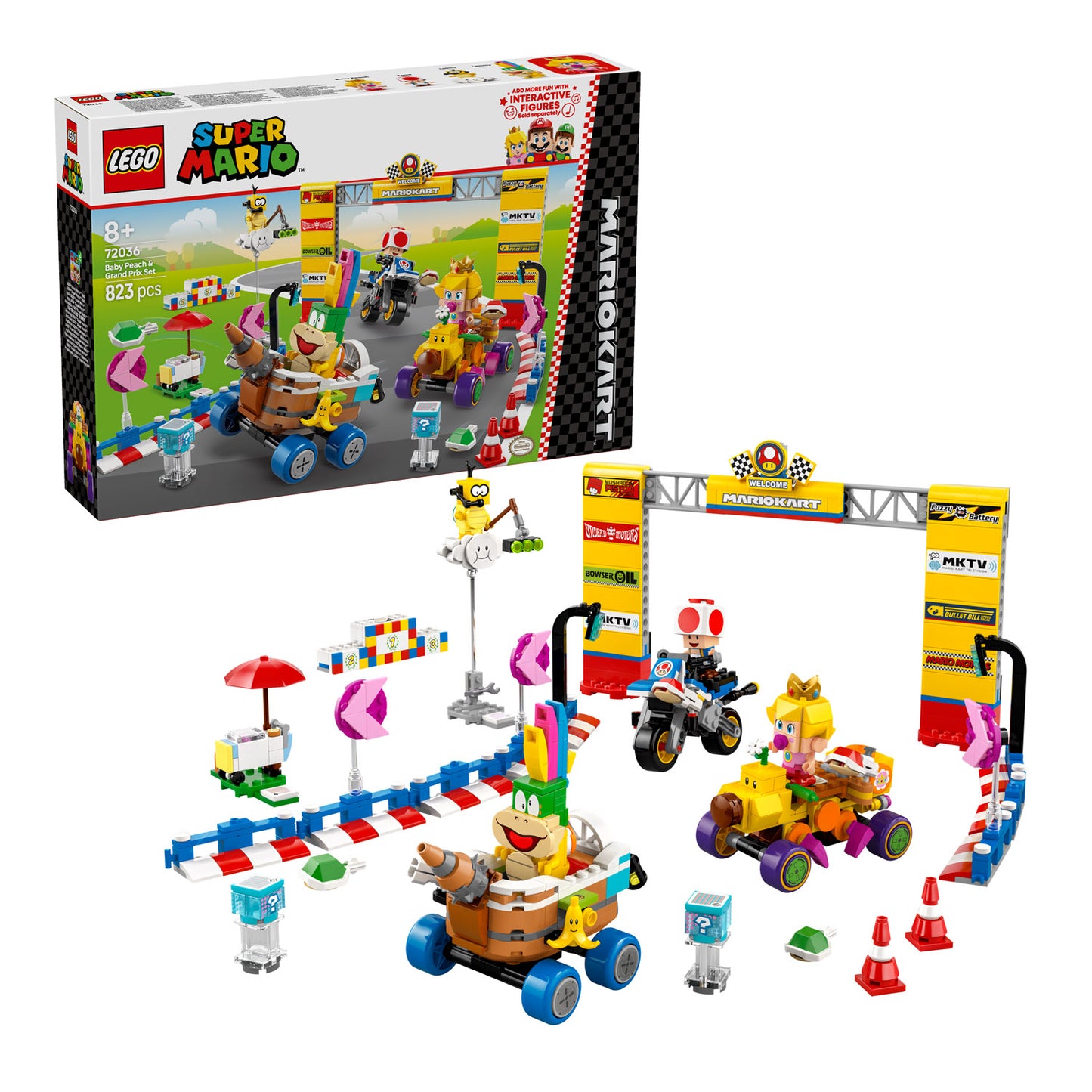 72036 LEGO Super Mario Mario Kart? ? Baby Peach & Grand Prix Set