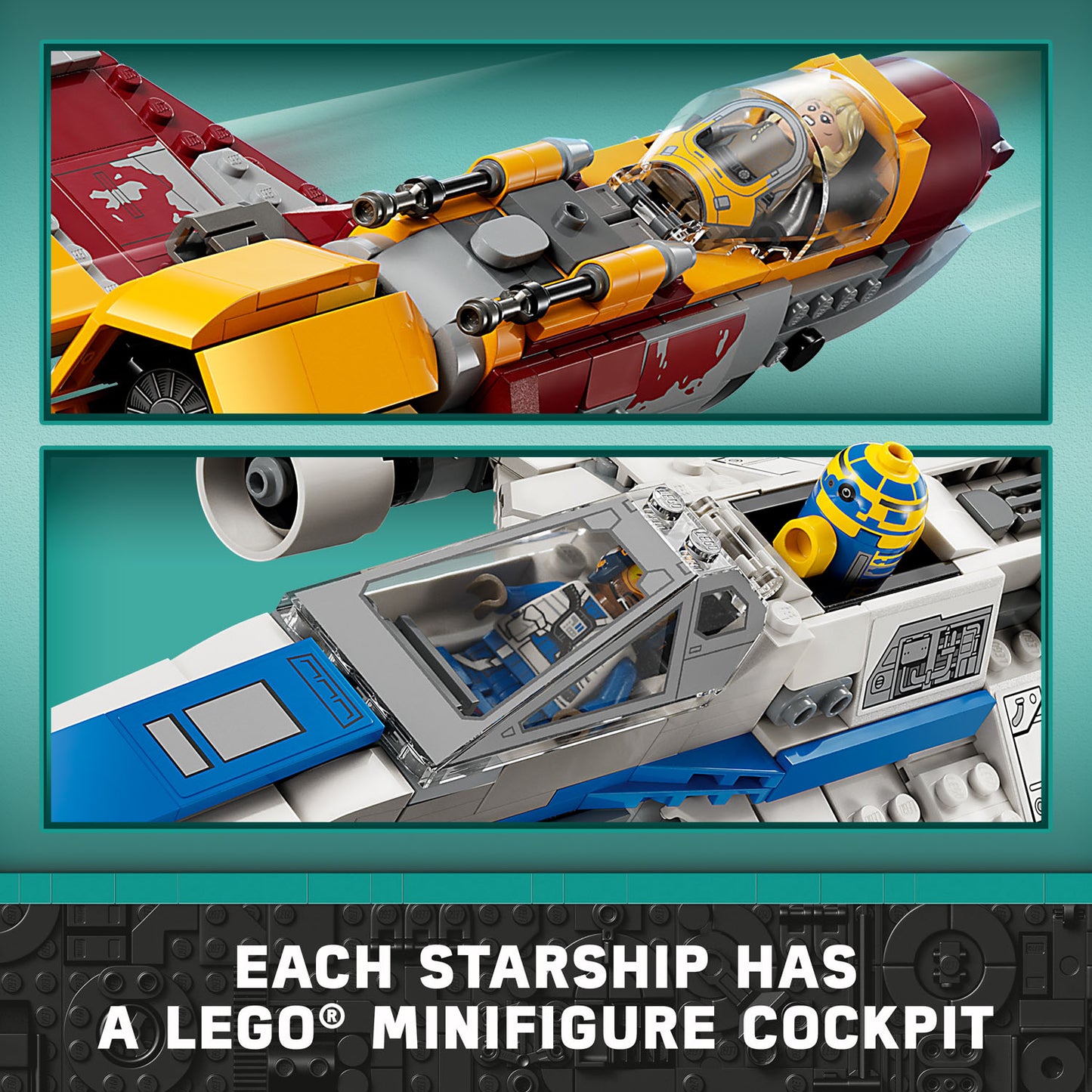 75364 LEGO Star Wars TM New Republic E Wing™ vs. Shin Hati’s Starfighter™