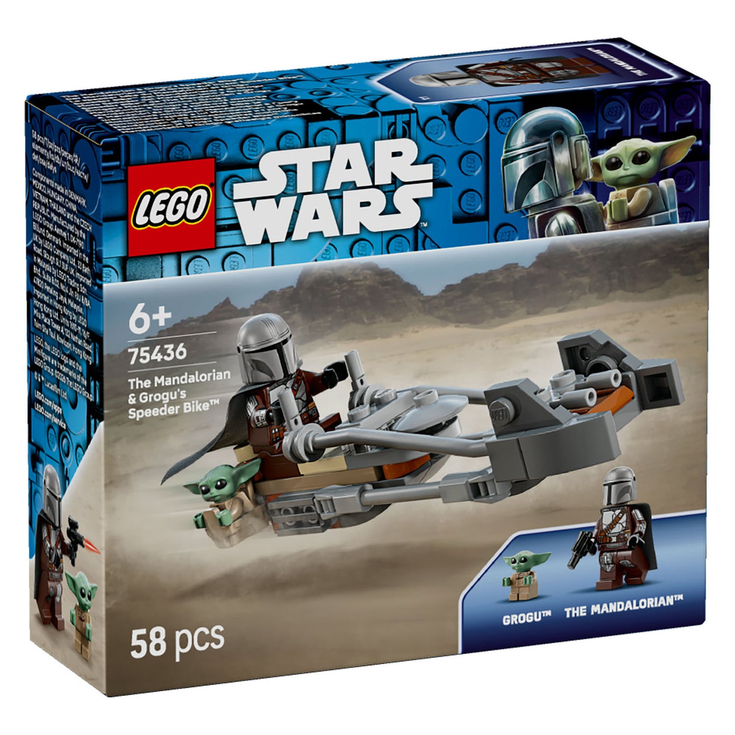 75436 LEGO Star Wars TM The Mandalorian & Grogu's Speeder Bike