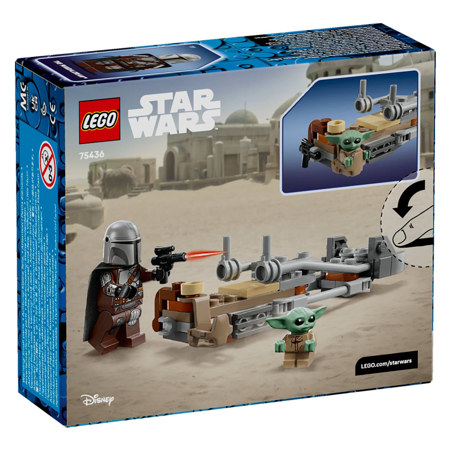 75436 LEGO Star Wars TM The Mandalorian & Grogu's Speeder Bike