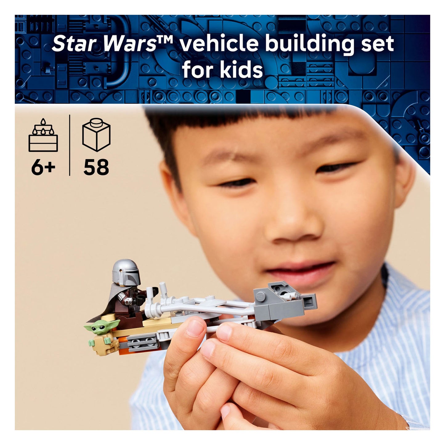 75436 LEGO Star Wars TM The Mandalorian & Grogu's Speeder Bike