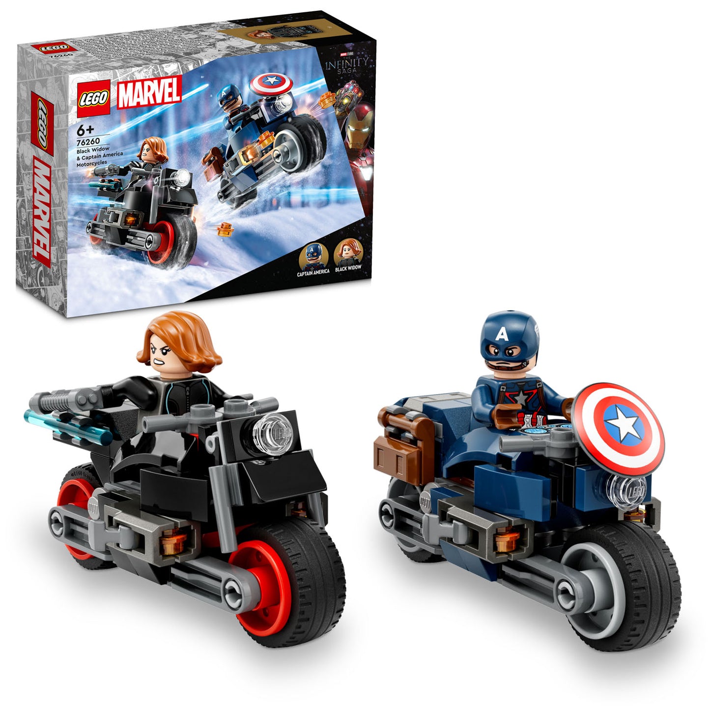 76260 LEGO Super Heroes Black Widow & Captain America Motorcycles